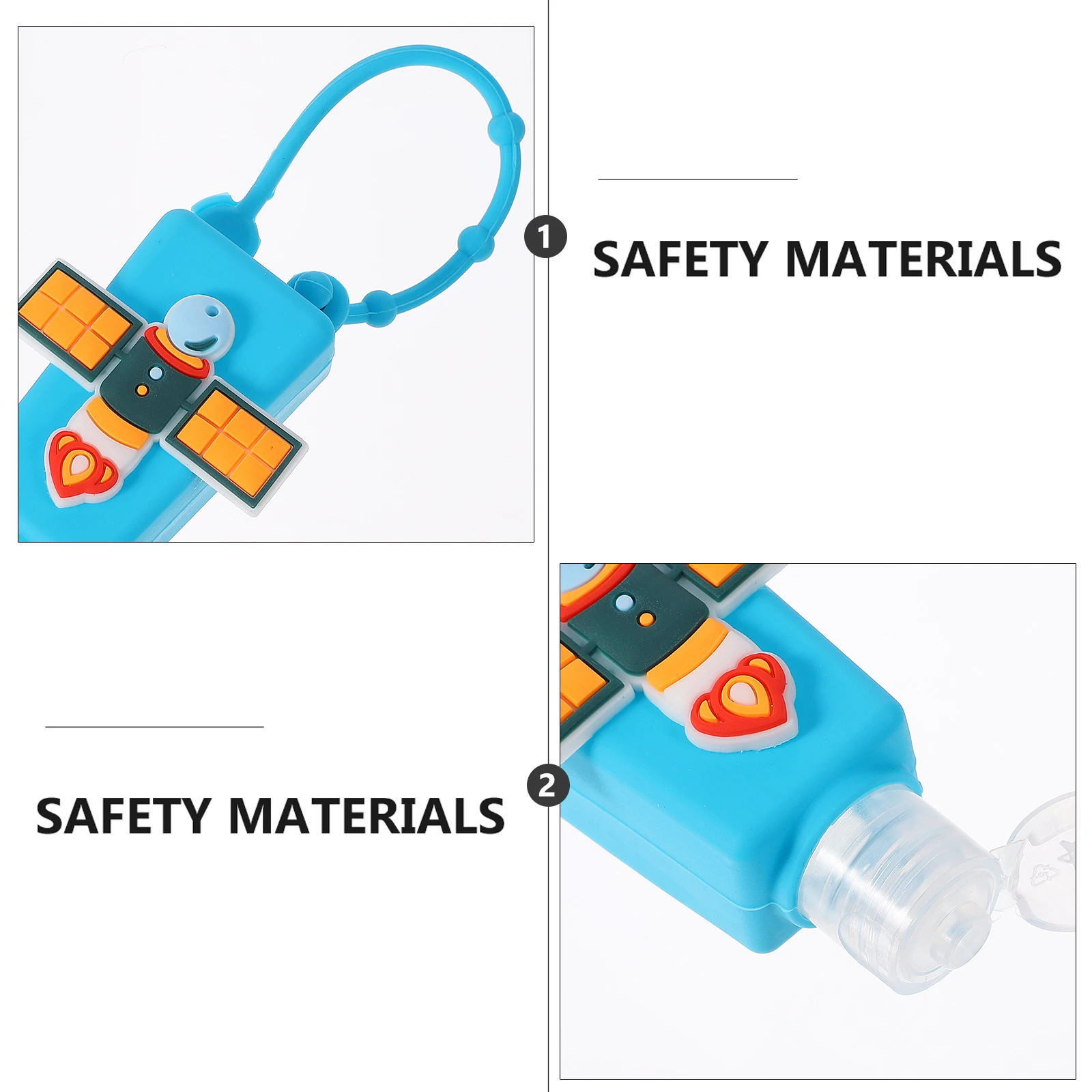 

Silicone Cover Bottle Leak Proof Travel Container Hand Holder Kids Friendly Cartoon Design Plastic Mini Lotion Storage