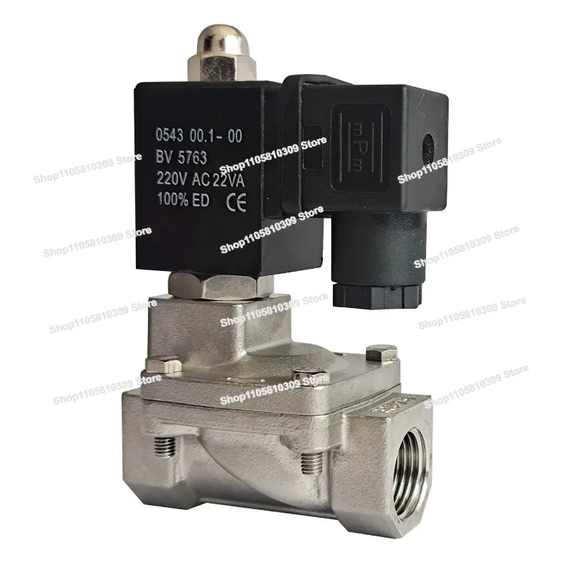 304 Stainless Steel Diaphragm Solenoid Valve, Normally Closed Pilot Operated High-pressure Solenoid Control Valve