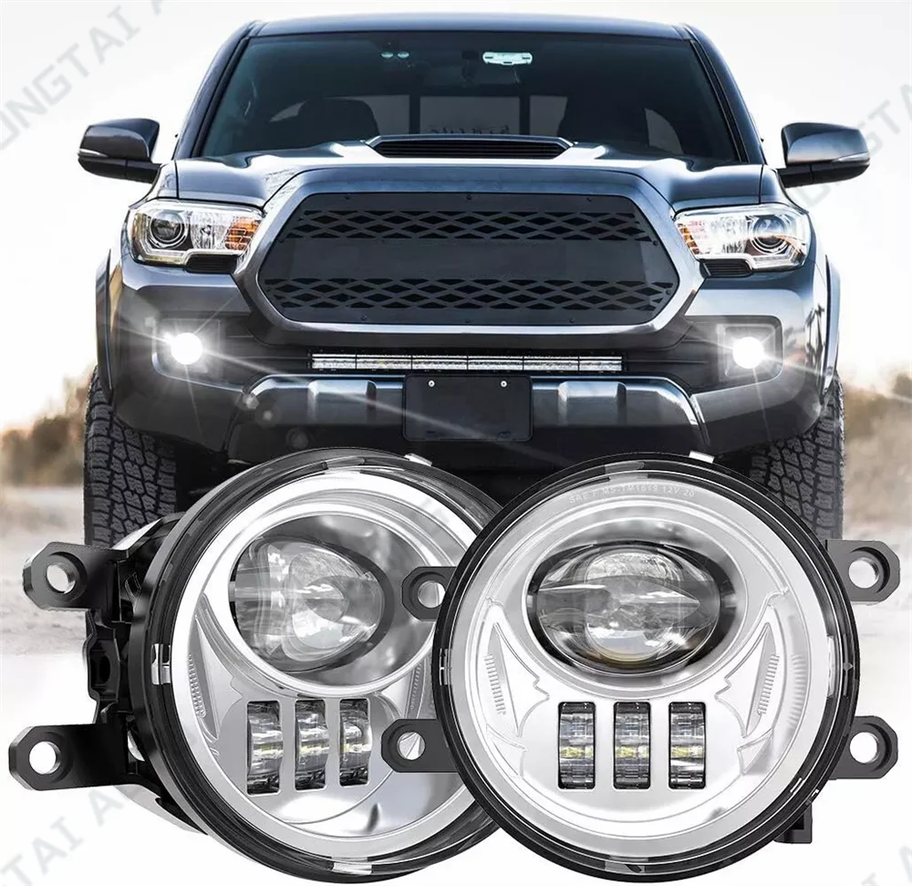 LED Fog Lights For 2016-2022 Toyota Tacoma 2014-2022 Toyota 4Runner 2014-2019 Toyota Tundra Truck Front Bumper Driving Light