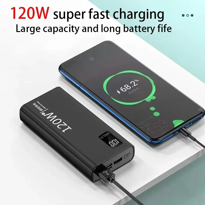 Lenovo Powerbank CCC Certification 120W Fast Charging 200000mAh High Capacity Power Bank Portable External Battery For Iphone view 4