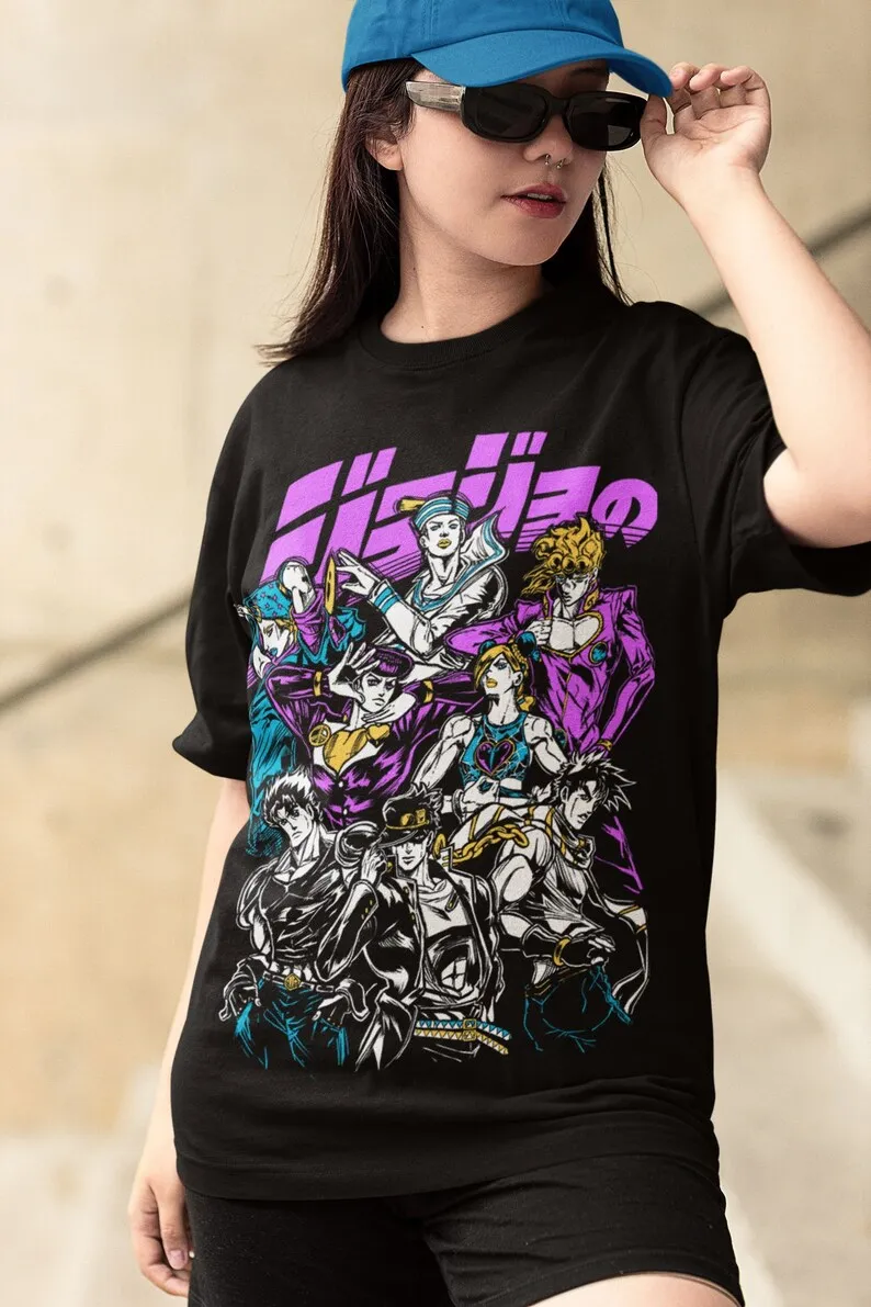 Popular Anime Print Series, Casual and Comfortable Retro Character T-shirts,Fashionable and Trendy,The First Choice for Shopping