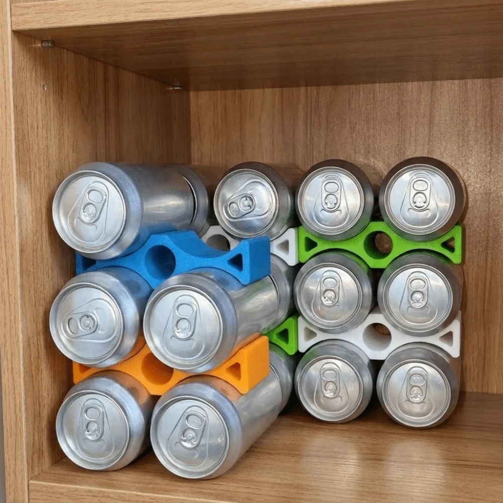 Practical 3D Printed Can Stacker Organizer Stable Plastic Soda Can Stacker Space Saving Soda Can Organizer for Kitchen