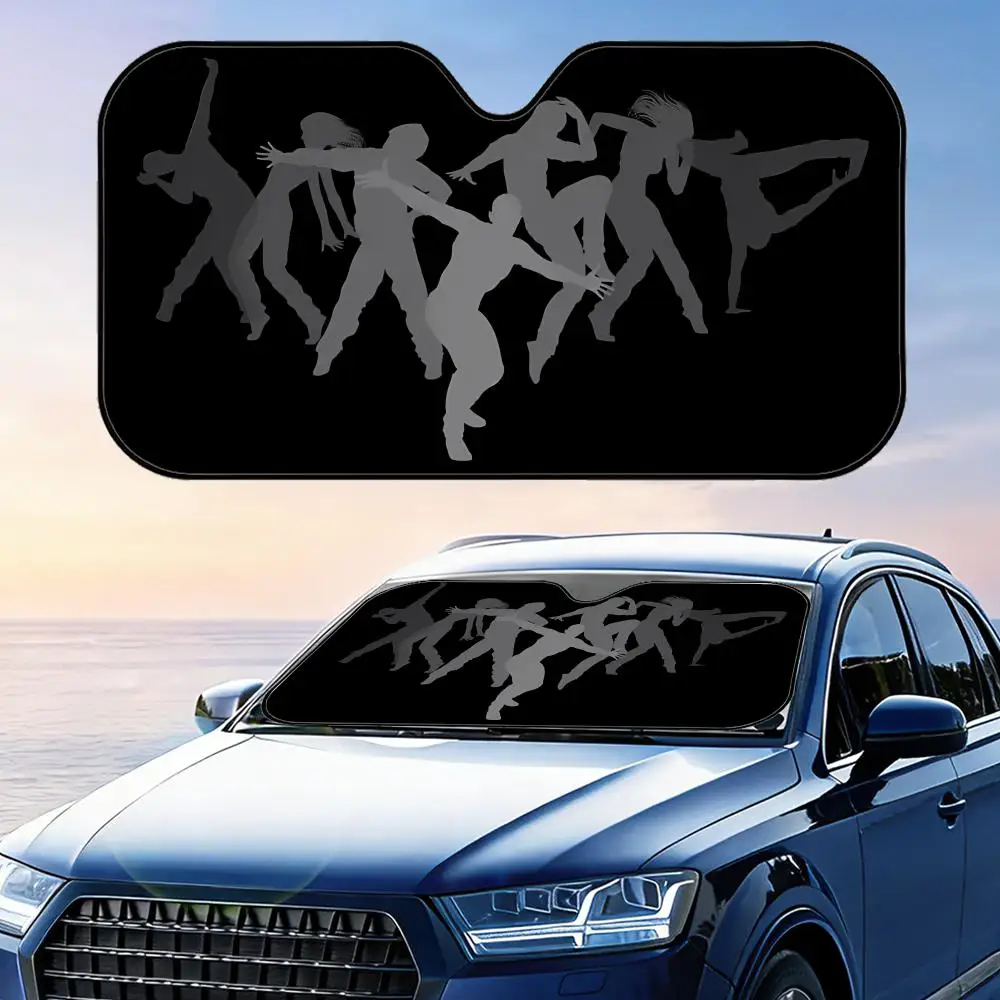 

Dancers Sun Visor Reusable Aluminum Foil Windshield UV Protection Heat Insulation Cover Foldable Sun Visor Shade
