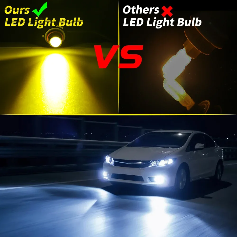 9005HB3 9006HB4 Led Laser Fog Light with Lens 60W Car Headlight  light White Light/Ice Blue Light/Yellow Light H8 H9 H11 H10
