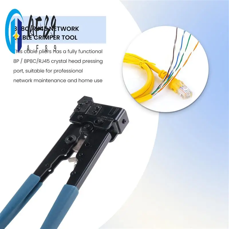 

AF89-For RJ45 8P8C 8P LAN Ethernet Network Cable Cord Crimper Crimping Tool