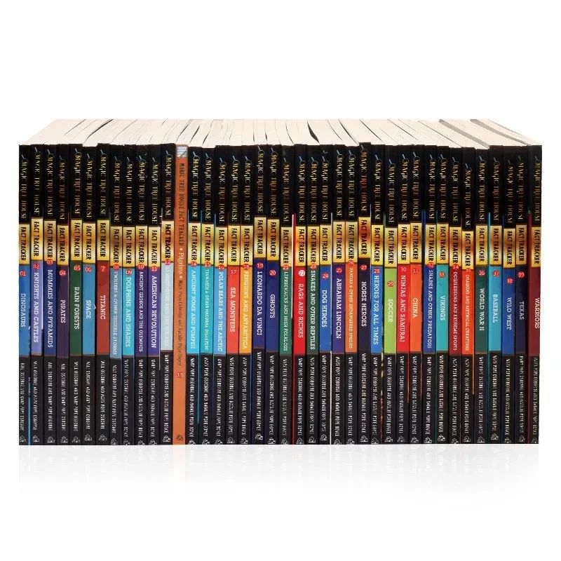 Original English Reading Children's Books 40 Books/Set Magic Tree House Fact Tracker Story Books for Kids English Books
