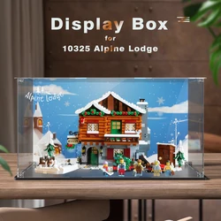 Acrylic Display Box for Lego 10325 Alpine Lodge Dustproof Clear Display Case (Toy Bricks Set not Included）