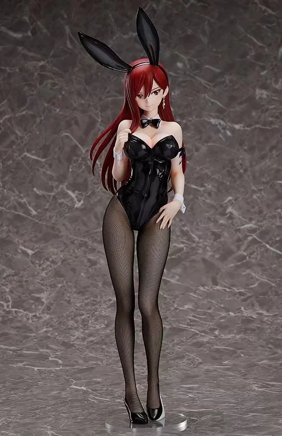 100% Original: 48CM Animer Fairy Tail Erza Scarlet Bunny girl 1/4 PVC Exquisite Action Figure Anime Model Toys Figure Doll Gift