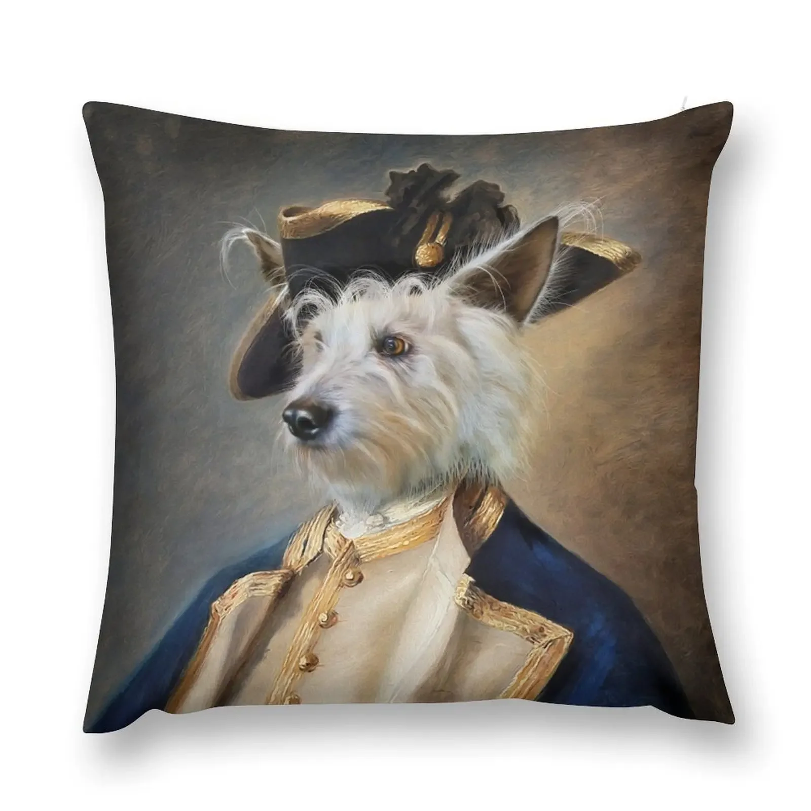 Dog Portrait - Barkley Throw Pillow Pillow Cover christmas pillow case