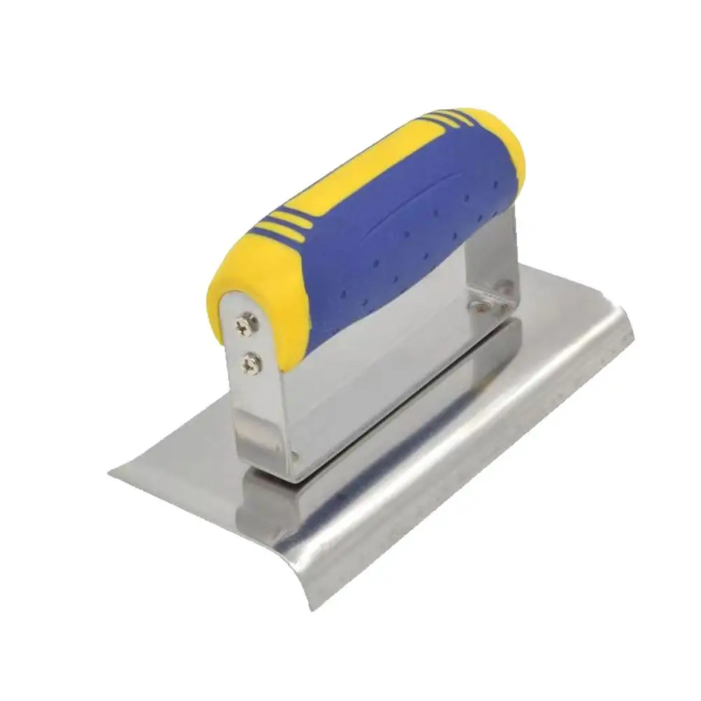 Stainless Steel Concrete Hand Edger Unique Construction No Rivets Ends Edge Tool Construction Design Curved And Radiused O2v0