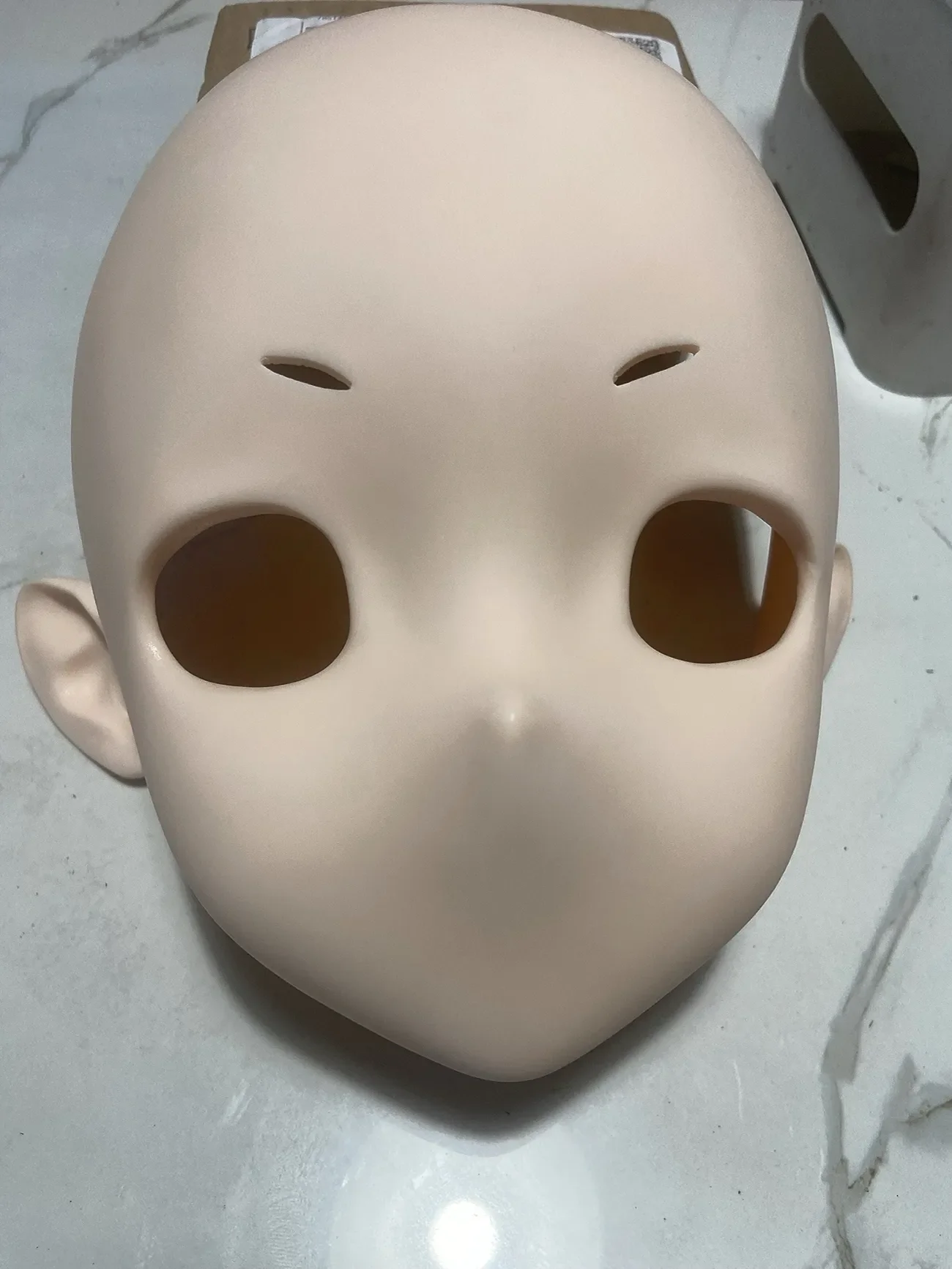 BJD Resin Material Mask Big Face Girl Human Based Facial Mask Head Shell Human Mask DIY Accessories Face No Makeup Toys