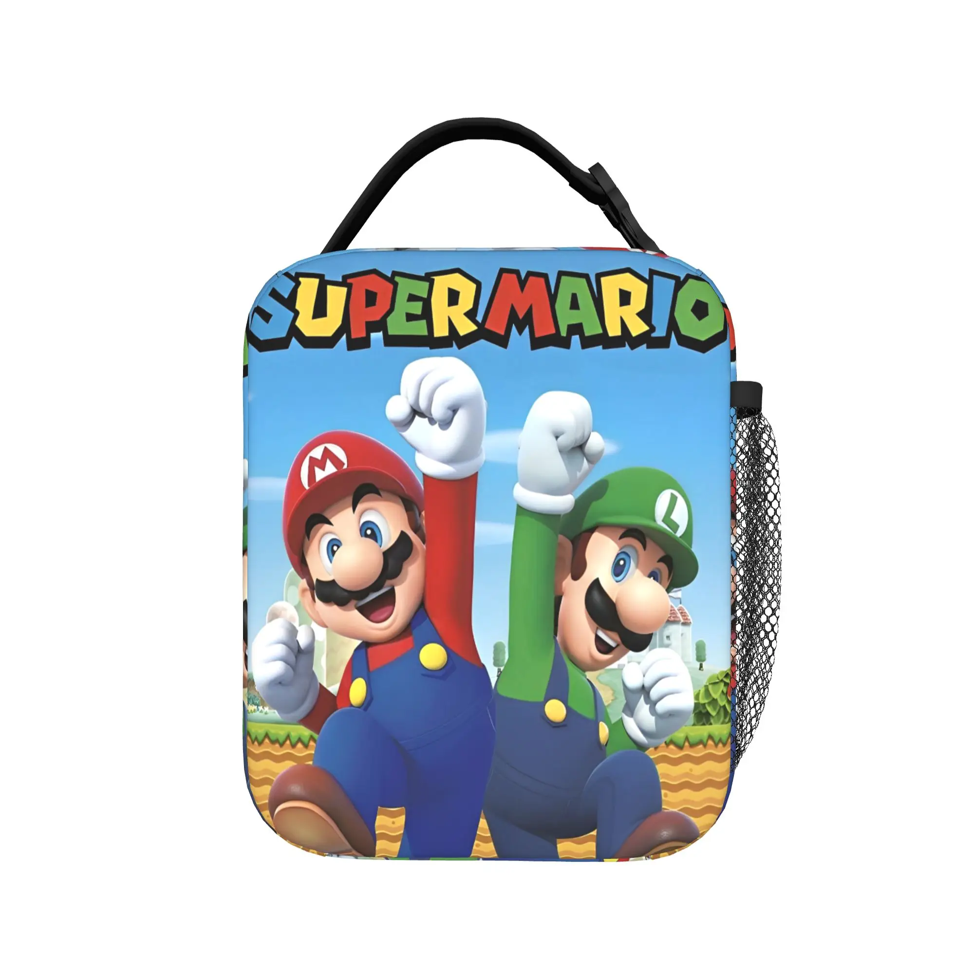 

Cartoon Brother Ma-rioes Bros Insulated Lunch Bags Thermal Bag Meal Container Game Tote Lunch Box Girl Boy Office Picnic