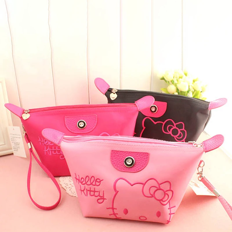 Borsa per il trucco borsa per la conservazione delle ragazze Anime Cartoon Kawaii regalo per borsa impermeabile di grande capacità