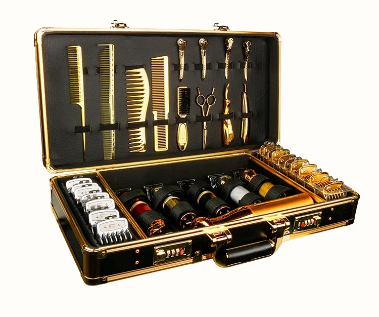 Hairstylist Hair Toolbox Oil Head Push and Cut Special Box Hairdresser Scissors Storage Box