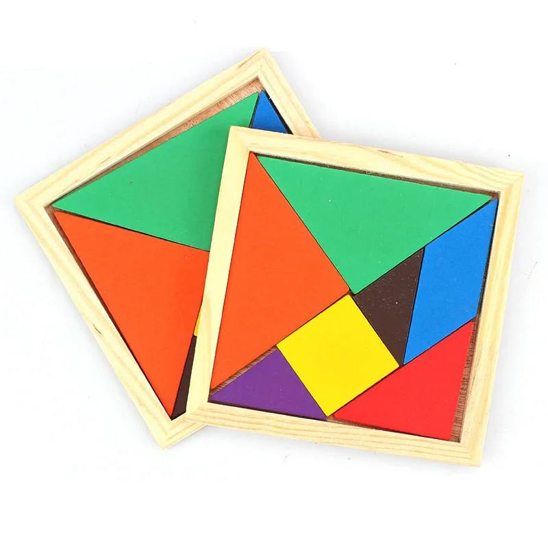 100Pcs Wooden Jigsaw Puzzle Brain Teaser Intelligent Educational Toy For Kids Birthday Baby Shower Party Favor kindergarten Gift