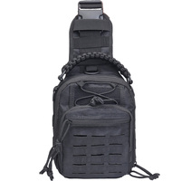 600D Nylon Tactical Shoulder Bag Multifunctional Chest Pack Single Shoulder Messenger Molle Sport Bag