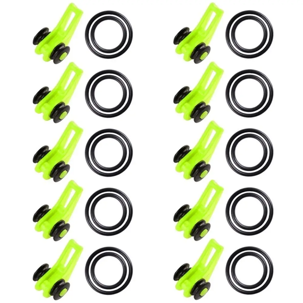 Durable Plastic Rubber Fishing Hook Secure Keep 10 Colors Lure Accessories Bait Holder Fishing