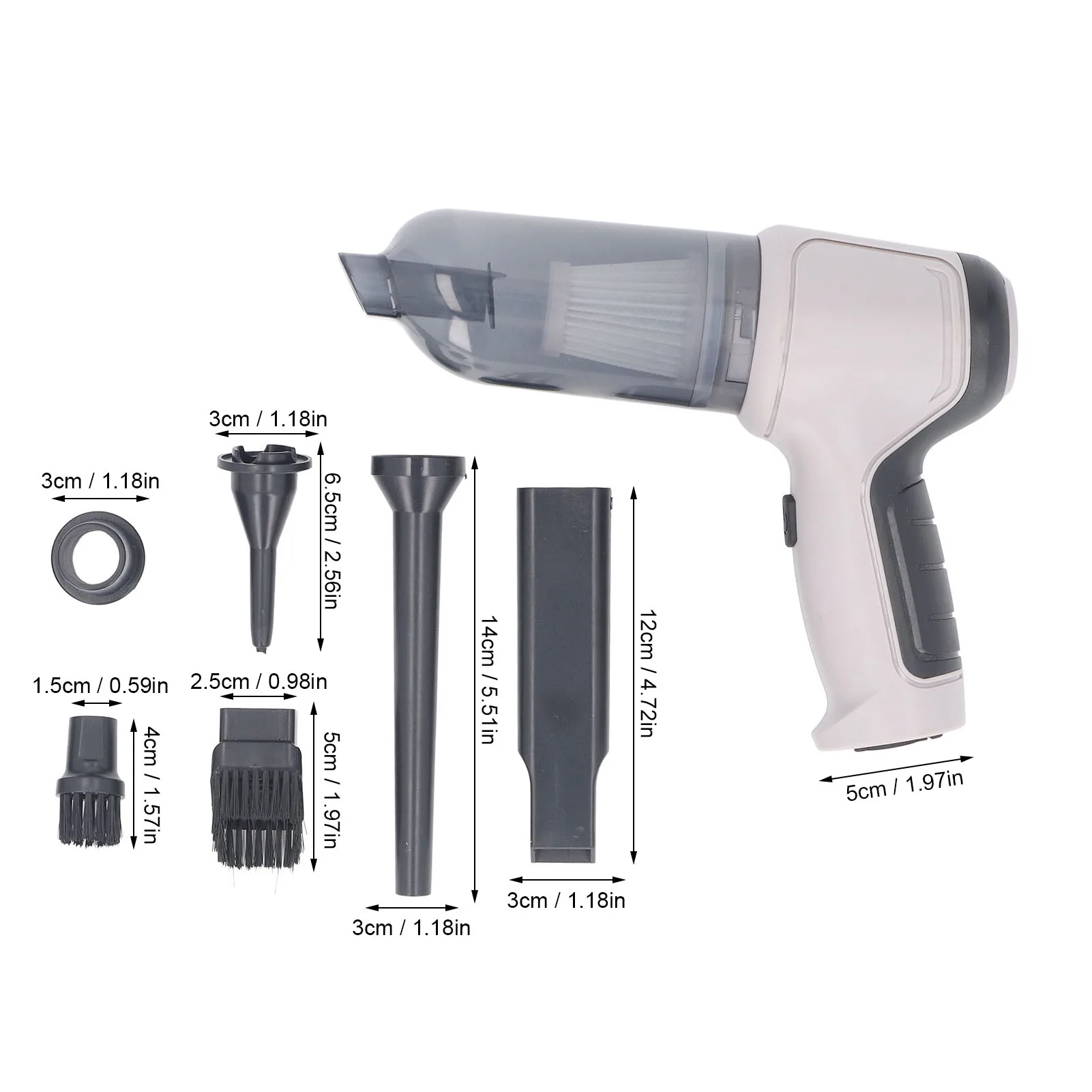 ハンドヘルド車掃除機 12000 Pa 120 ワット 50000 RPM コードレス超吸引ミニポータブル掃除機家庭用キーボード