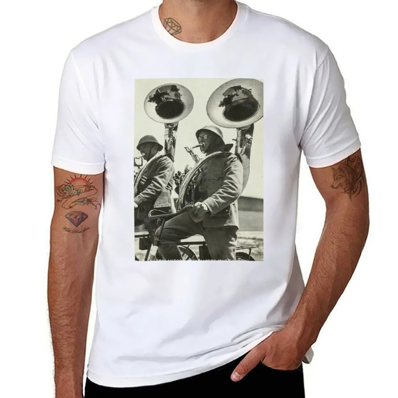 

Tuba Players Vintage Photo, 1920s T-Shirt t shirts for man graphic funny man t shirt summer T-Shirt