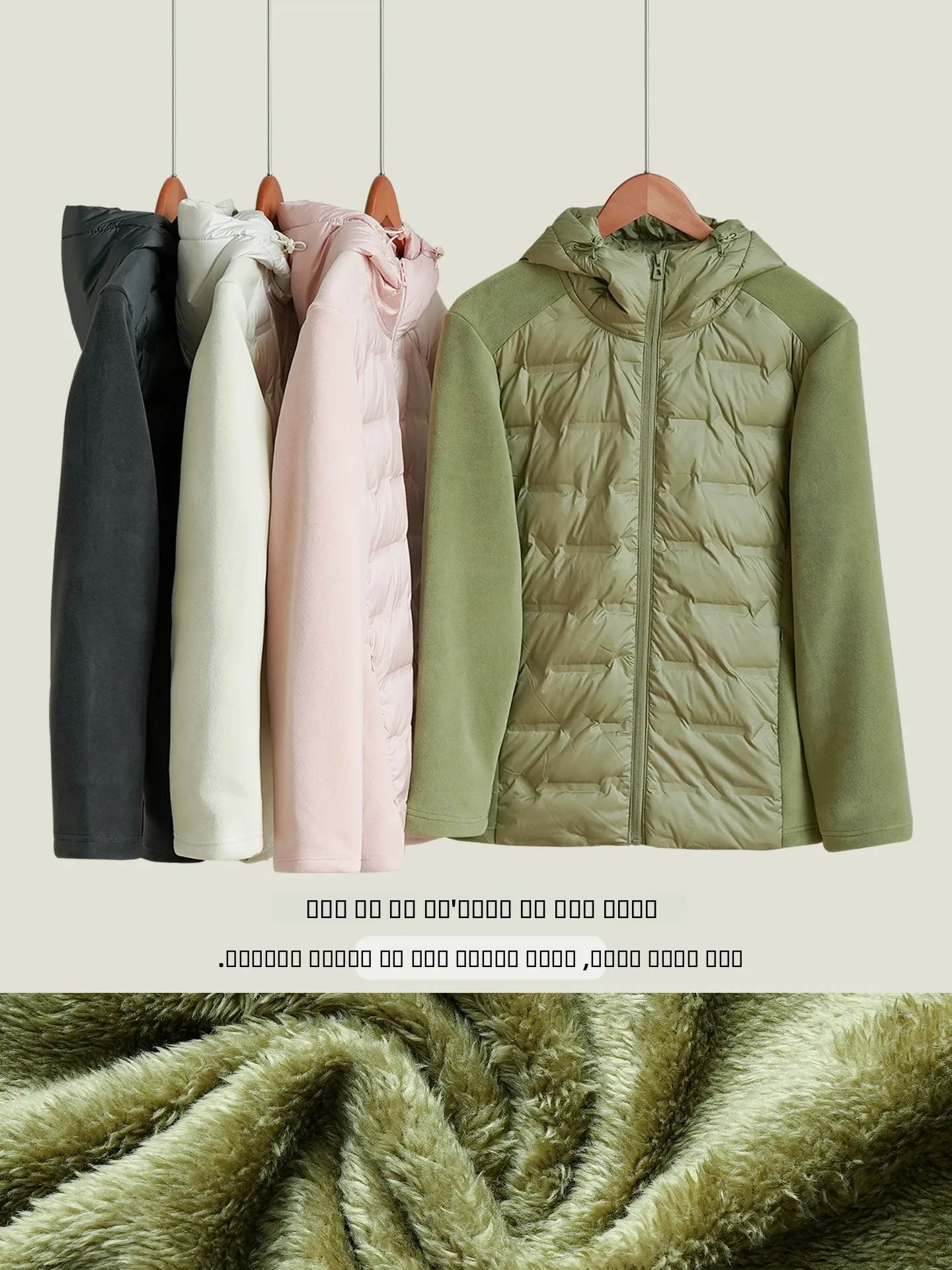 

90 Du down Hooded Jaet Couple Sle Warm Plaid Fce Men's Jaet Women's Top Casual Wear Daily Commute Polyester Fiber