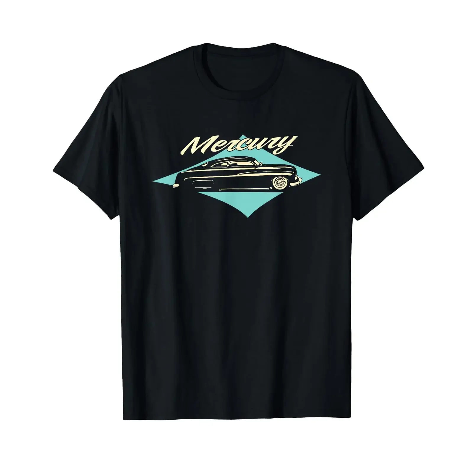 1951 Mercury Coupe Low Rider Kustom Lead Sled Custom Hot Rod T Shirt vintage Washed Versatile designer clothes fashion