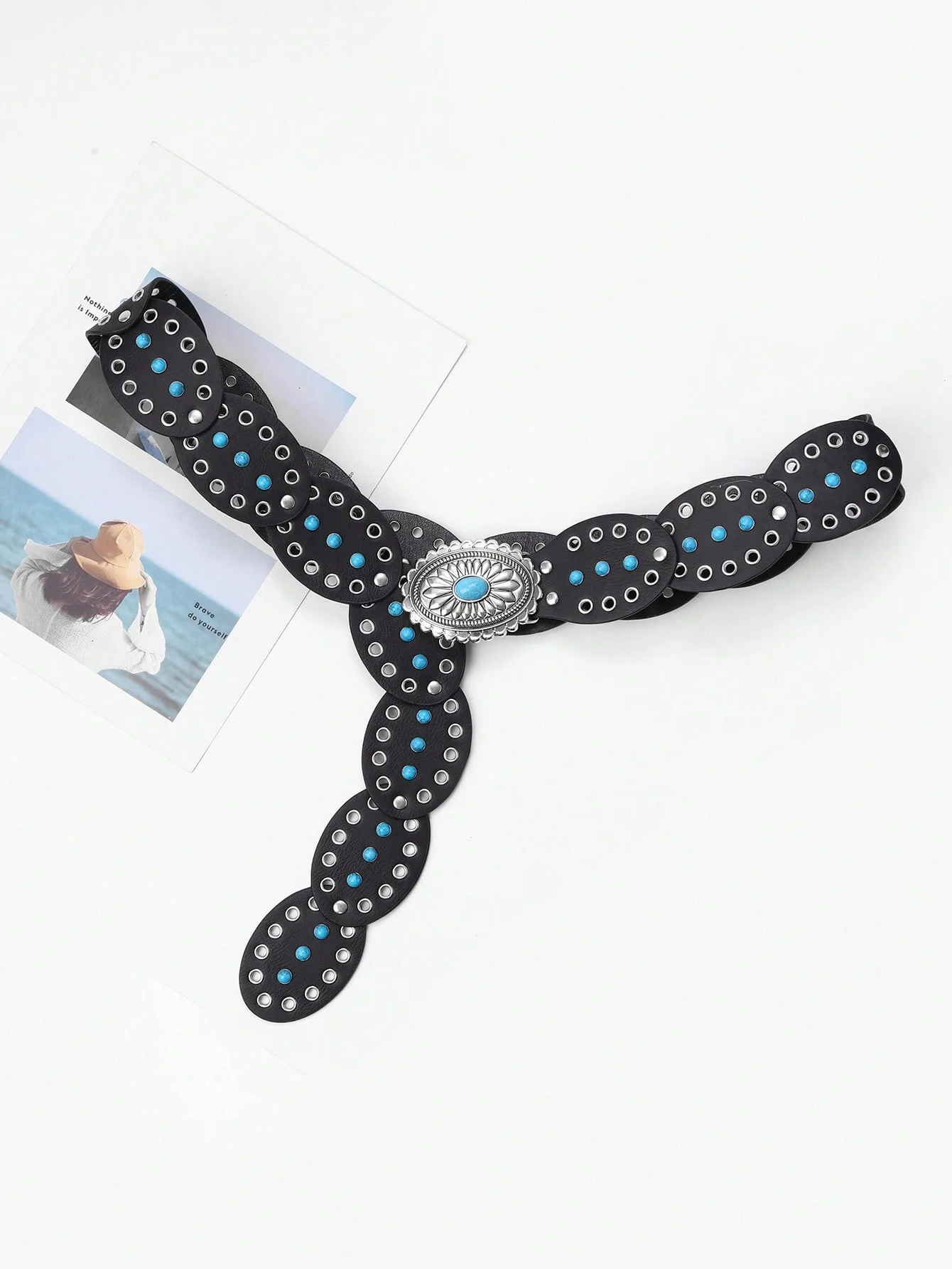 

Женский новый модный одиночный богемный ретро женский ремень из искусственной кожи всесезонный универсальный американский западный ковбойский стиль