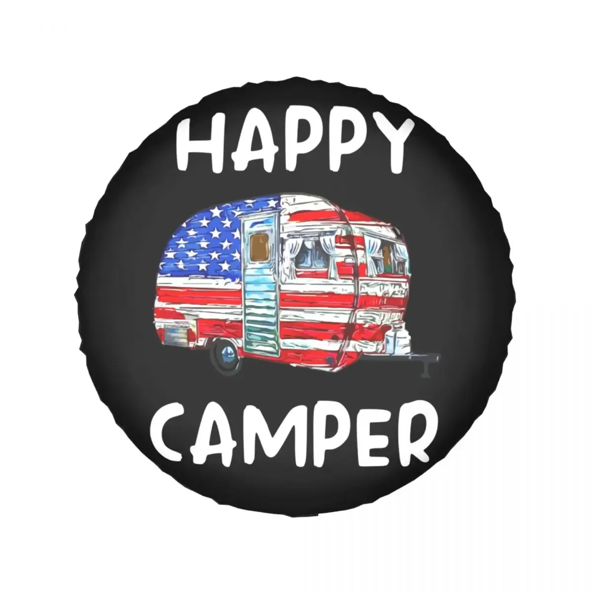 Nature Happy Camp Tire Cover 4WD RV Adventure Hiking Camping Spare Wheel Protector Universal for Honda CRV 14