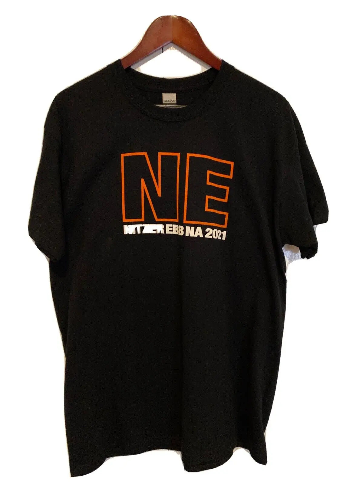 Nitzer Ebb NA 2021, футболка для турнира, концерта, Мужская L редкая HTF Industrial EBM HTF, редкая