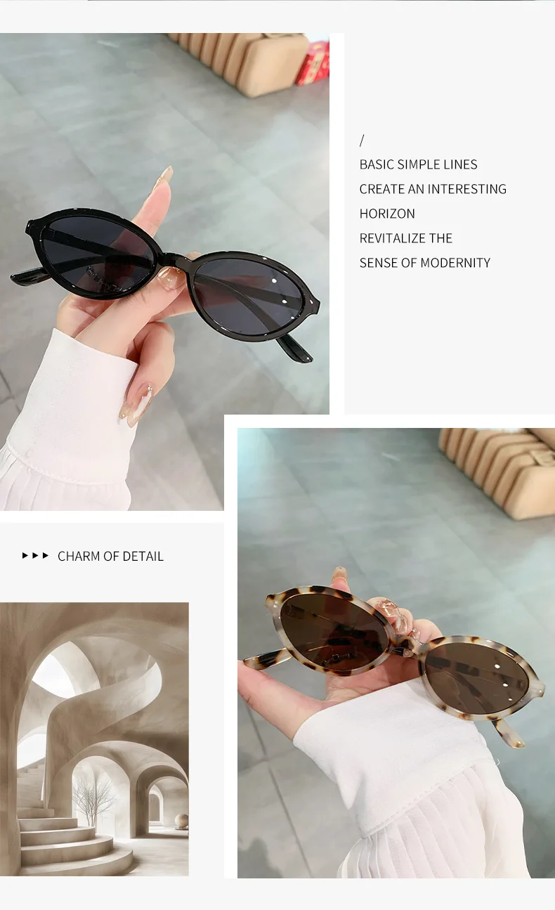 SO&EI Retro Kleine Cat Eye Sonnenbrille Frauen Marke Designer Männer Sonnenbrille UV400 – Detail 3
