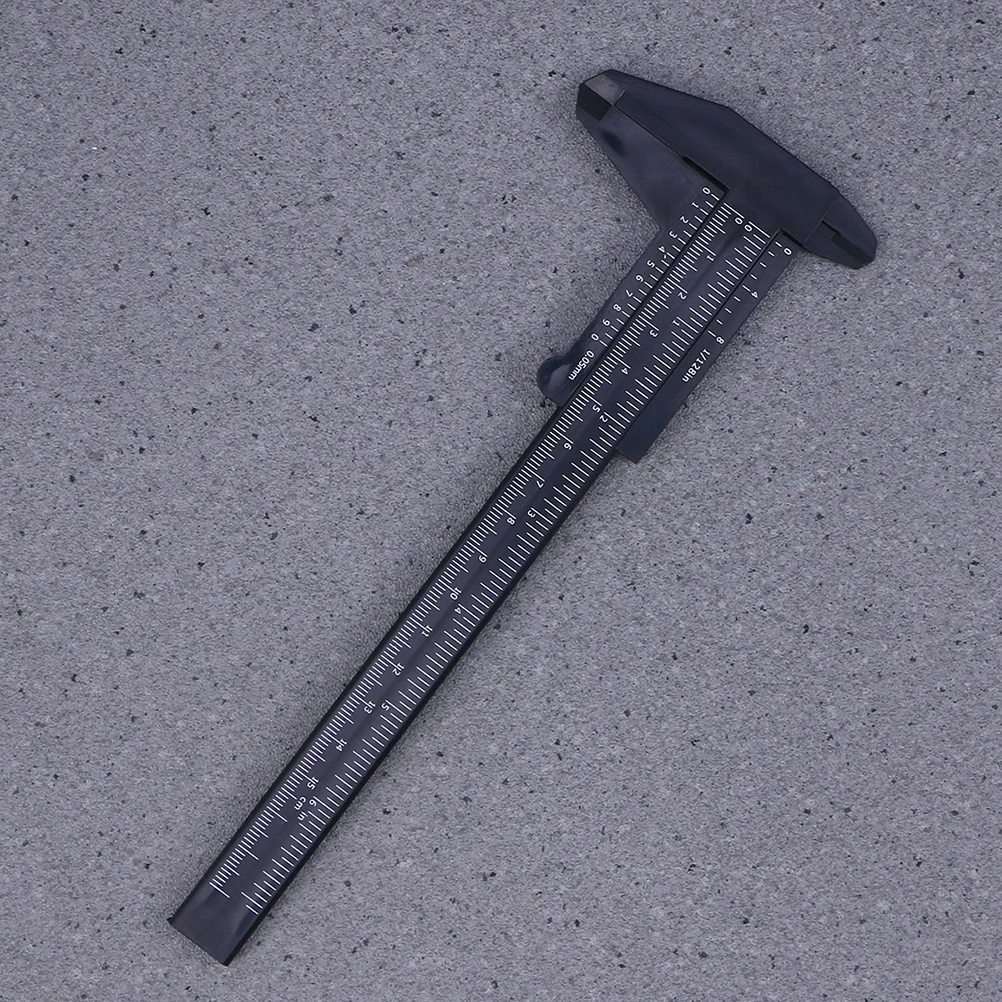 

4 Pcs Plastic Caliper Mini Depth Vernier Ruler Sliding Pocket Jewelry Measuring Tool Gauge Step Internal External Measurement