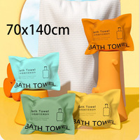 Compressed Bath Towel Disposable Towel Pure Cotton Extra Thick Face Towel Travel Bath Towel Portable Individual Packaging