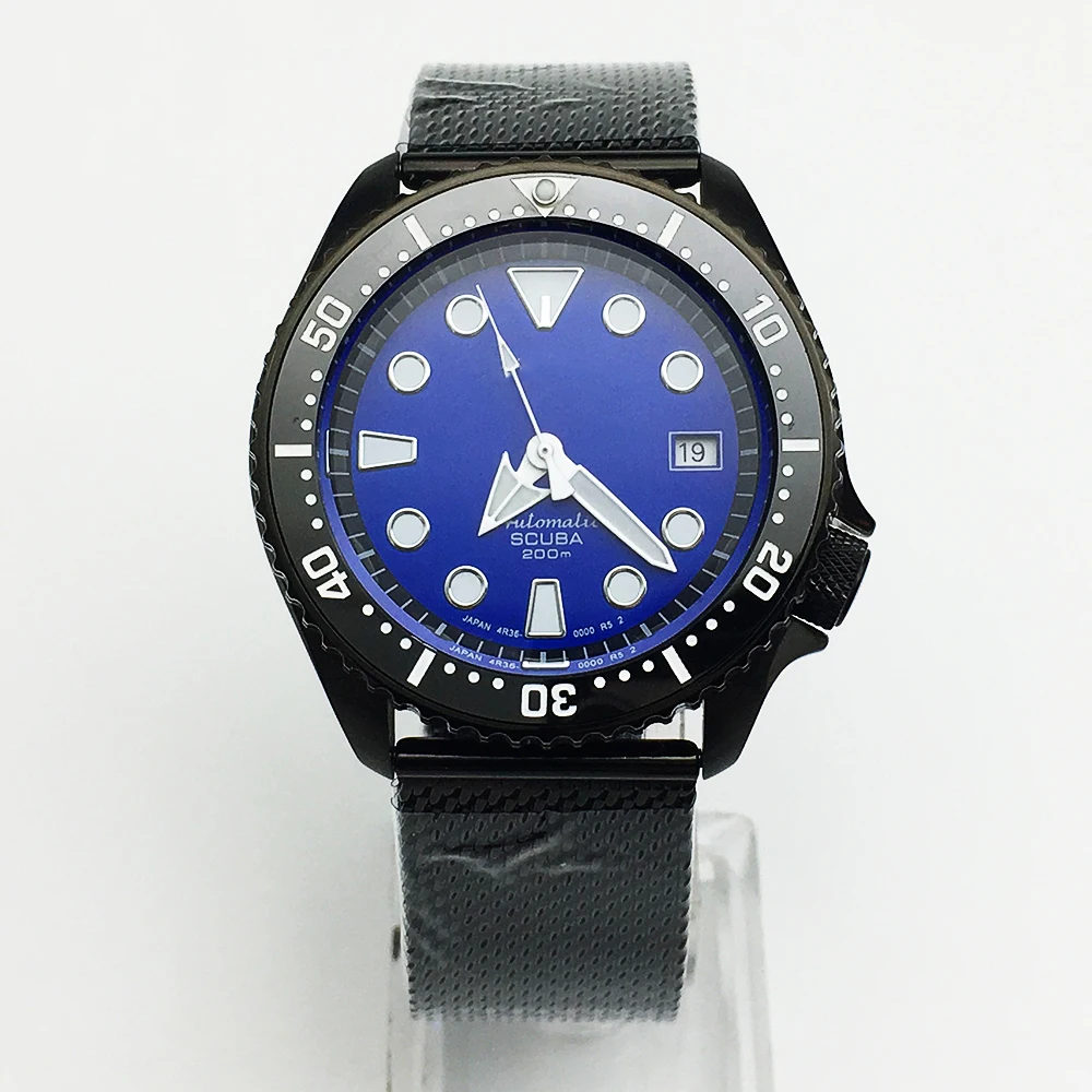 42.55mm Men, Vintage Diving Accessories, Large Abalone NH35, Automatic, Mechanical, Sapphire, Vintage, Waterproof 200m