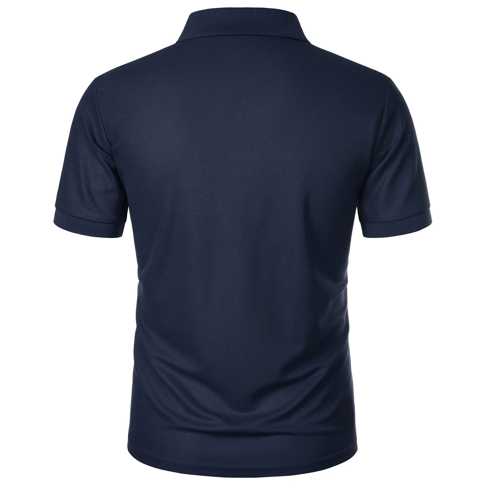 Amazon Erkek Spor Kore gündelik trend slim fit kısa kollu ipek pamuklu yaka düz renk tişört POLO gömlek polo