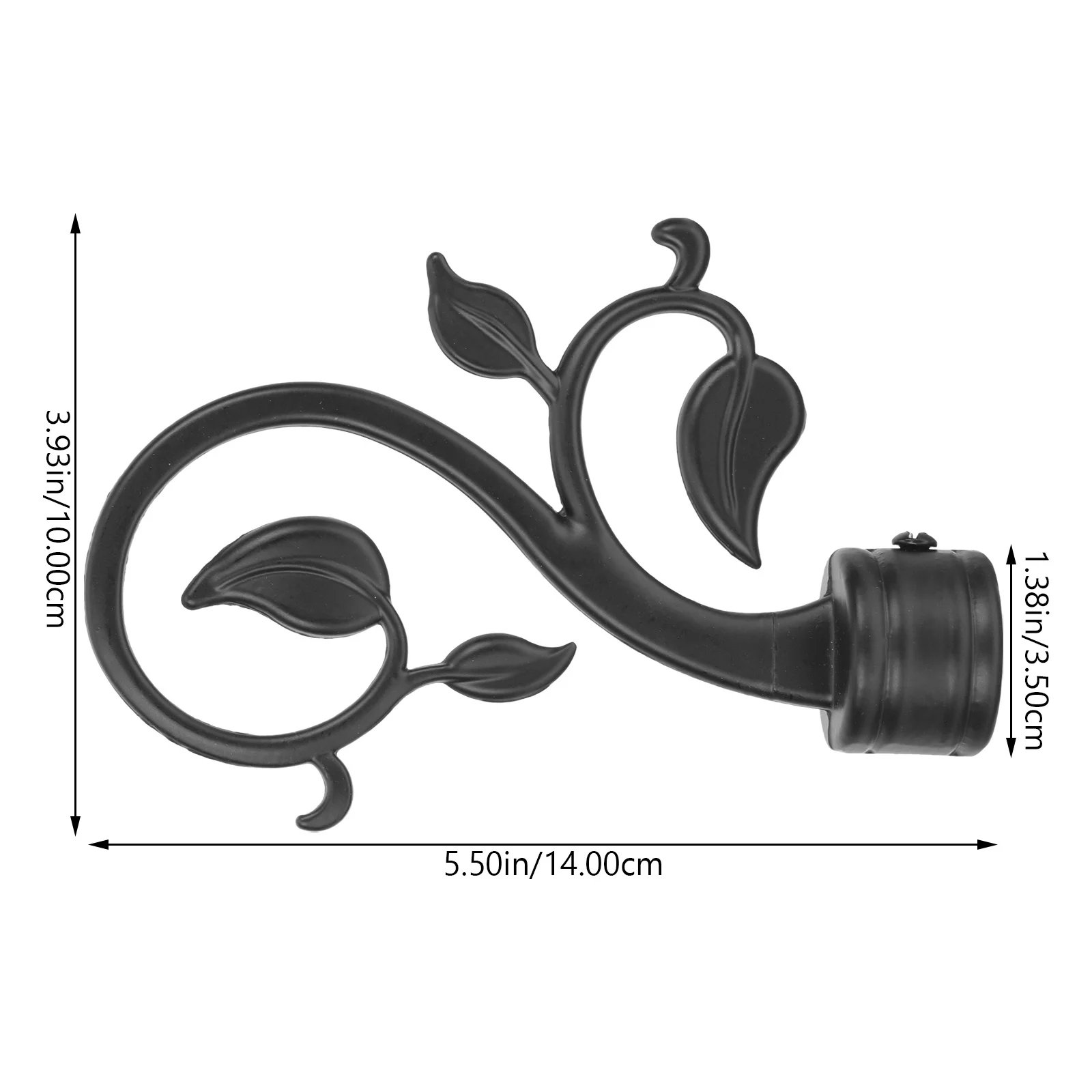 2 قطعة ستارة النافذة قضيب نهاية قبعات تصميم أنيق الستار Finials سهلة التركيب ثنى القطب ديكور المنزل مكتب الديكور قضيب
