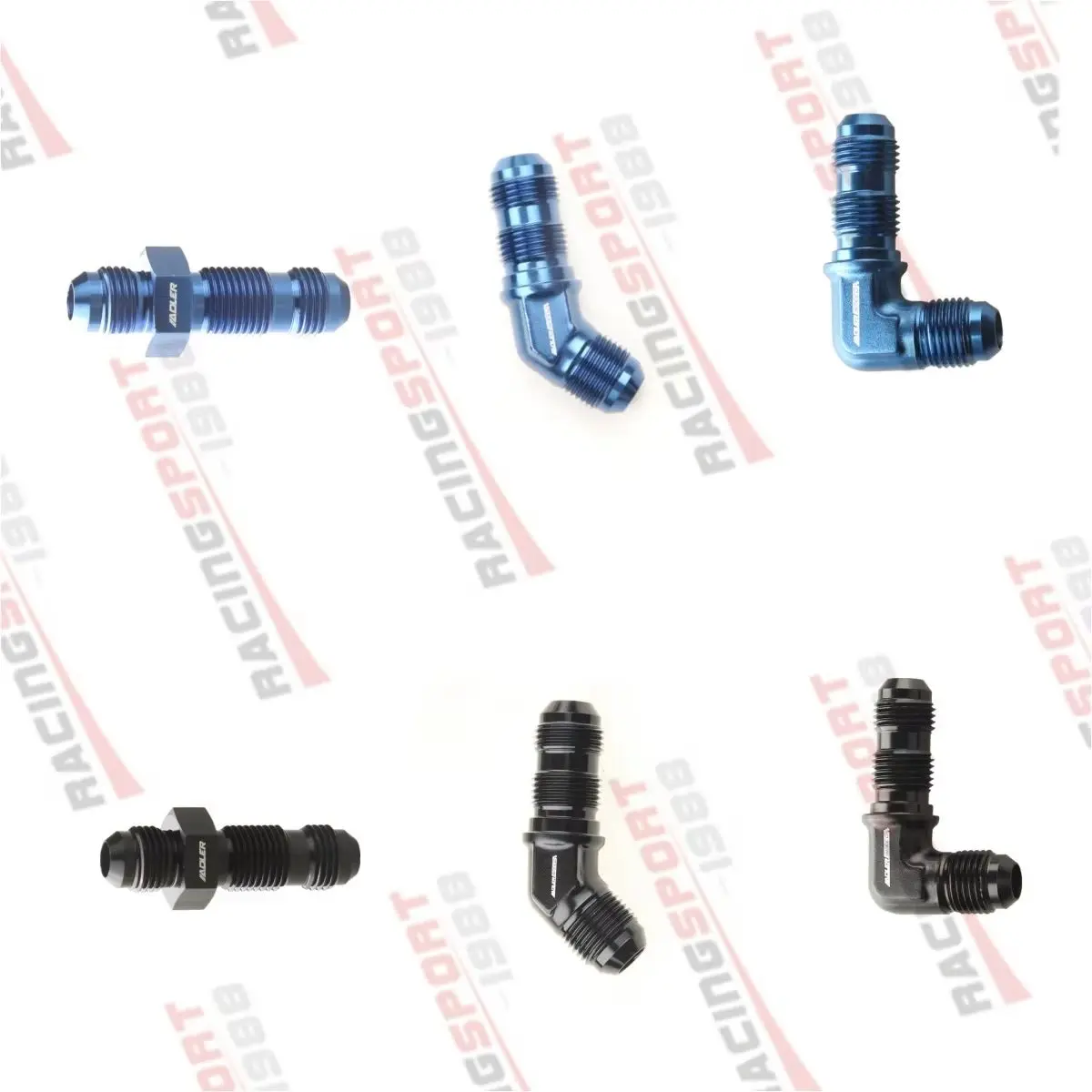

1Pcs AN6 Male To AN6 Male To AN6 Male 0 45 90 Degree Hose Fitting Bulkhead Nut For Tab or Wirewall