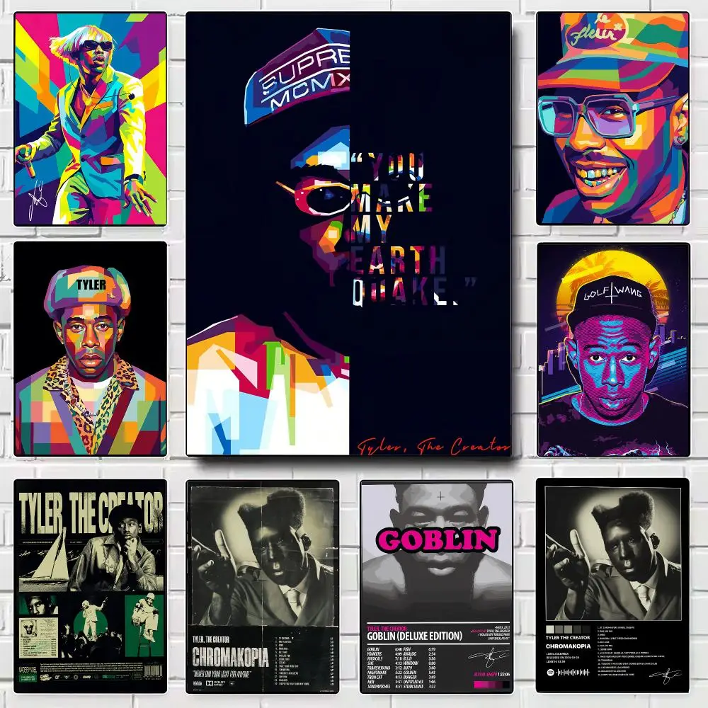 Rapper T-tyler, The C-creator Poster Modern Wall Art for Bedroom Living Room Cafe Bar Aesthetic Home Decor Gift