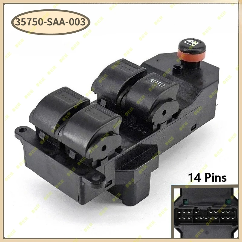 

35750-SAA-003 35750SAA003 Front Right Driver Master Button Power Window Control Switch For Honda Jazz GD1 GD3 2002-2008