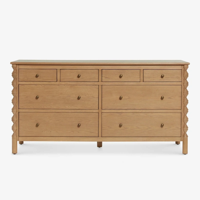 

American modern drawer dresser chest cabinet, storage eight bucket cabinet, drawer light luxury simple storage
