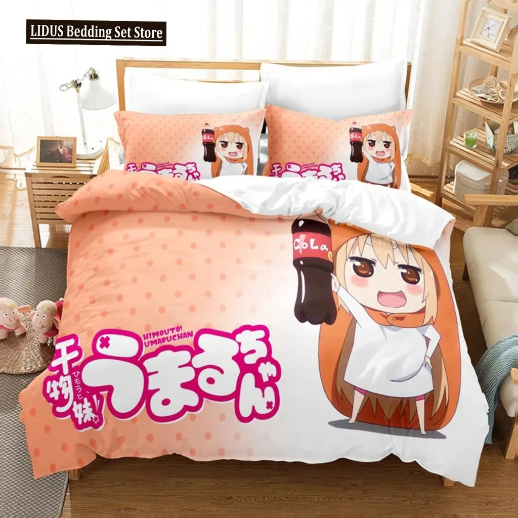 3D The Himouto! Umaru-chan Bedding Sets Duvet Cover Set With Pillowcase Twin Full Queen King Bedclothes Bed Linen