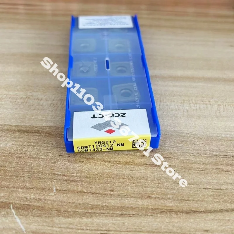 ZCC.CT SDMT120412-NM YBG212  SDMT120412-NM YB9320 turning blade lathe cutting tools carbide inserts 10Pcs