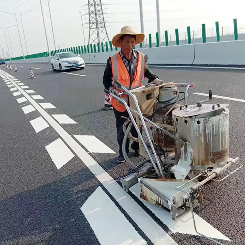 

Durable Road Line Striping Machine Automatical Thermoplastic Making Equipment Professional Hand-Push Road Marking Machine