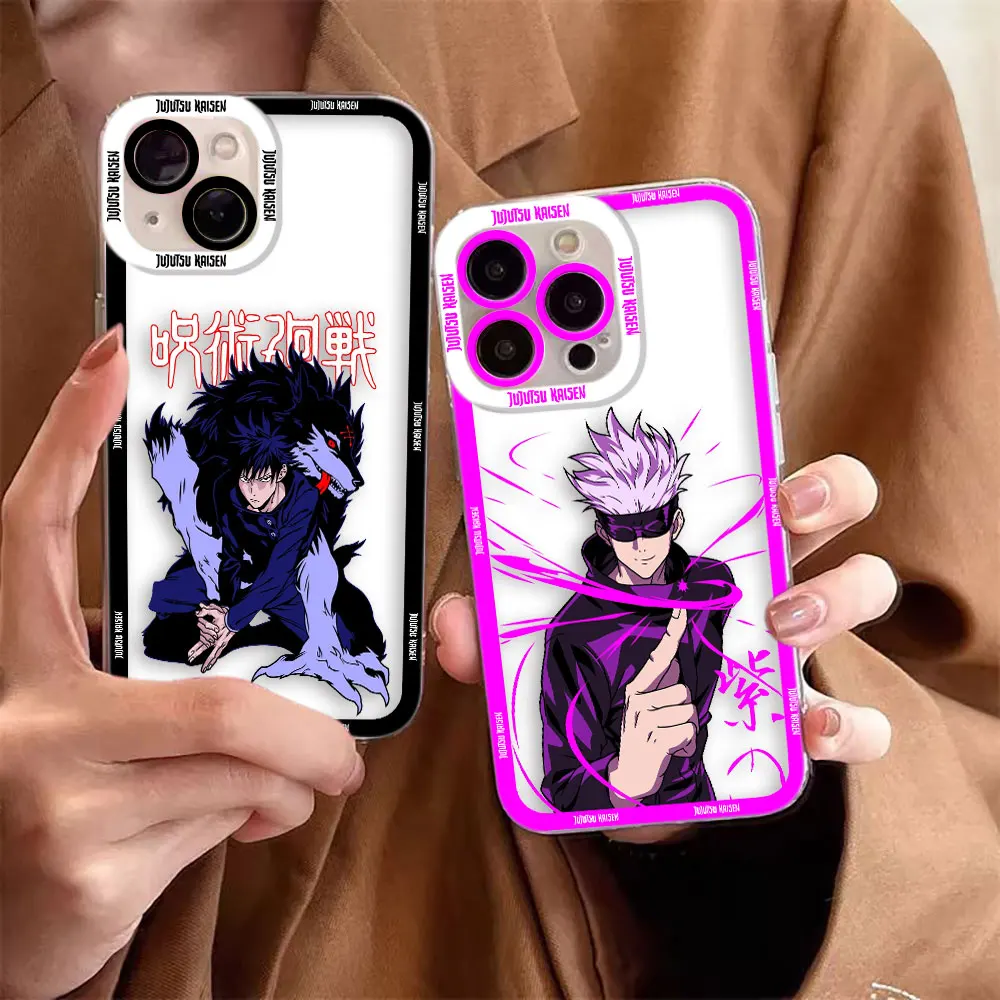 

Sukuna Gojo J-Jujutsu Kaisen Cover Clear Phone Case For Redmi Note 15 14 13 12 12S 11 11T 11S 10 9 10S 9S 8 Pro Plus Case Shell