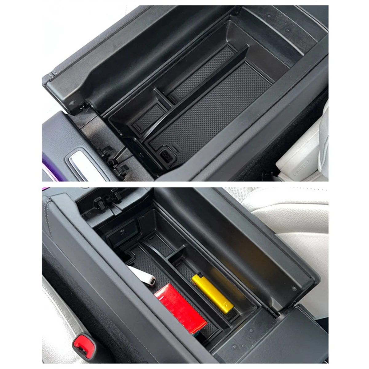 Car Accessories Car Central Control Armrest Box Storage Box for Mercedes Benz E