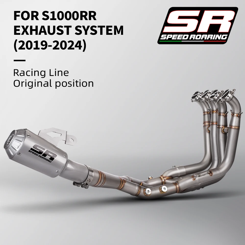 Slip On For BMW S1000R S1000RR 2019 2020 2021 2022 2023 Motocycle Exhaust Front Link Pipe Modify Escape Motocross Muffler Tube