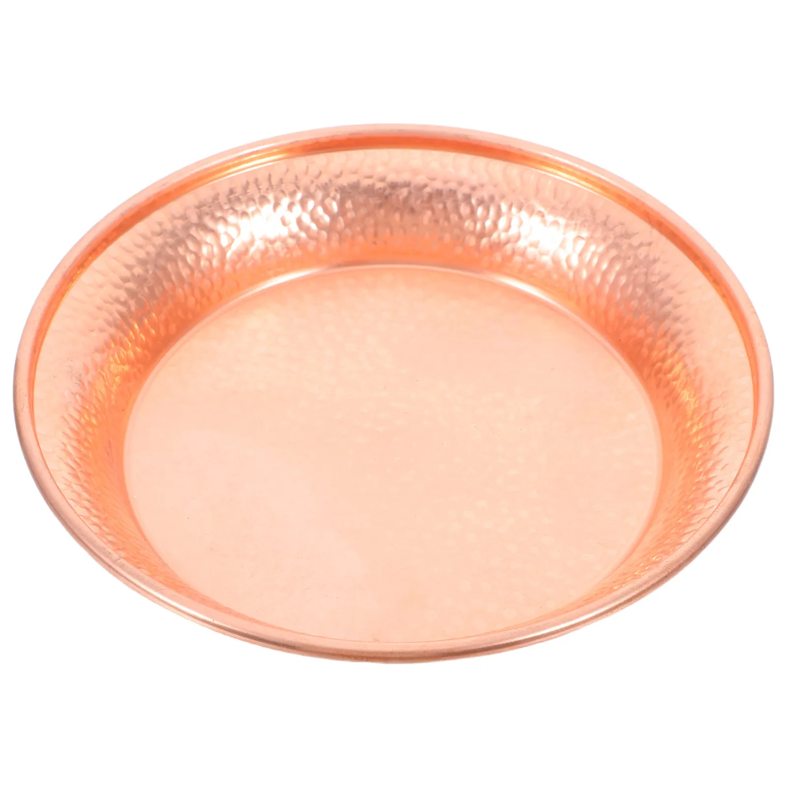 

Luxury Copper Hammered Cat Bowl Wide Mouth Food Water Dish 13Cm Metal Pet Feeding Dish Suitable for Kittens Puppies Dogs
