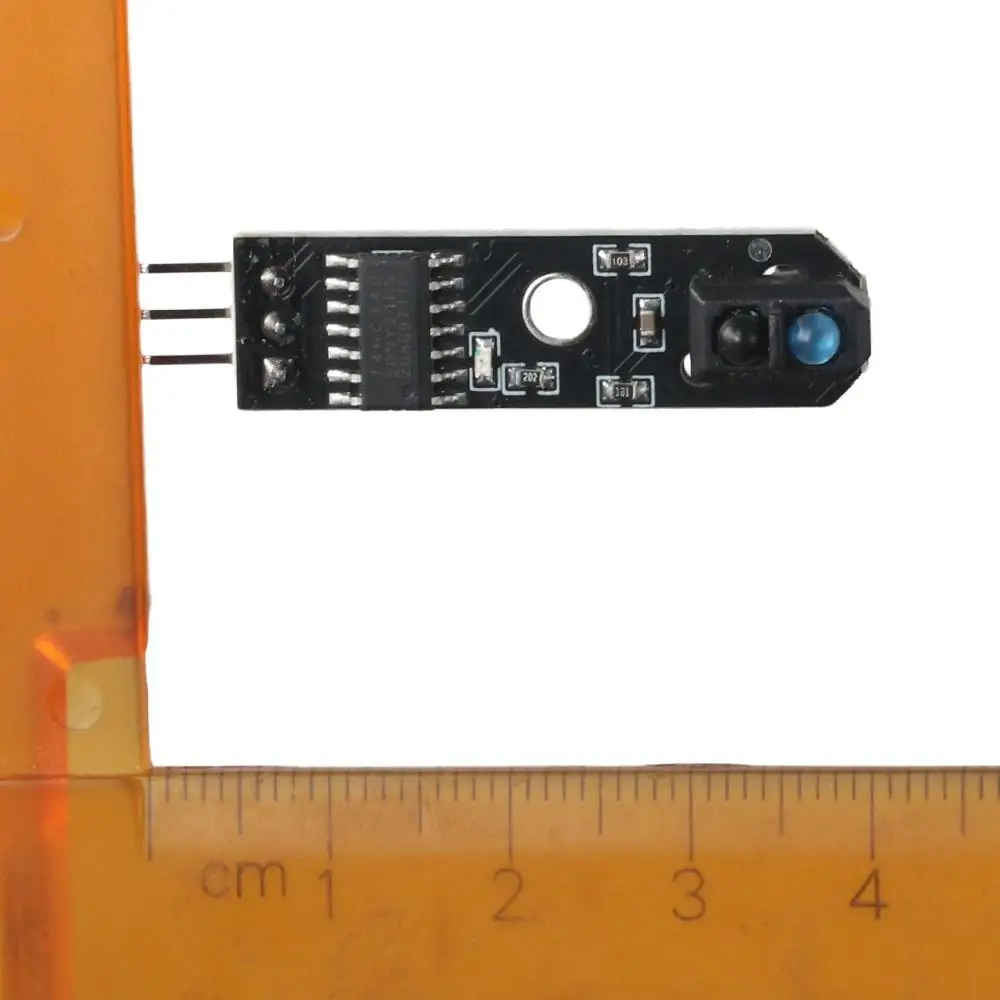 3Pcs Durable 5V 1-Channel Infrared Reflective Sensor Black 3.5x1cm Infrared Reflection Module 3Pin Tracking Module for Arduino