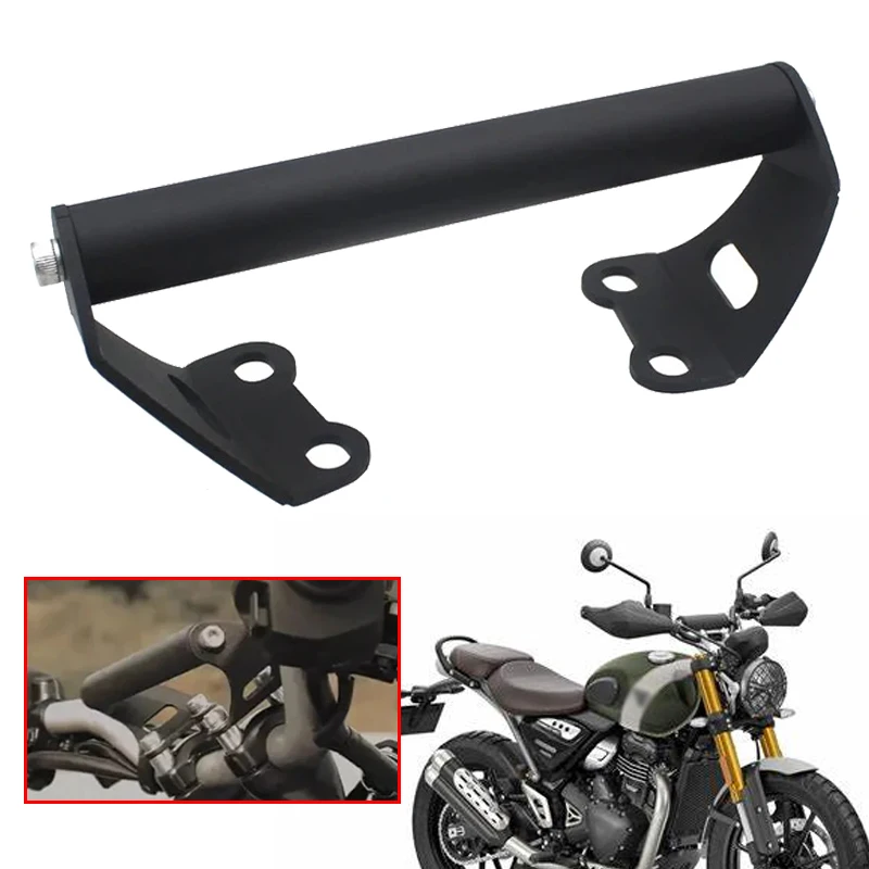 

Motorcycle Accessories GPS Phone Navigation Bracket Front Bar Phone Holder Mount Stand Fit For speed400 speed400X Scrambler 400