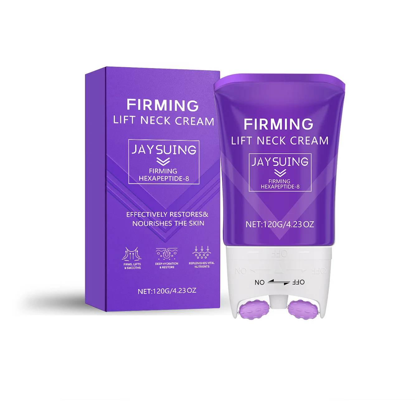 Neck Roller Cream Anti Wrinkle Tightening Eliminate Neck Lines Double Chin Moisturizing Firming Lifting Neck Revitalizing Cream