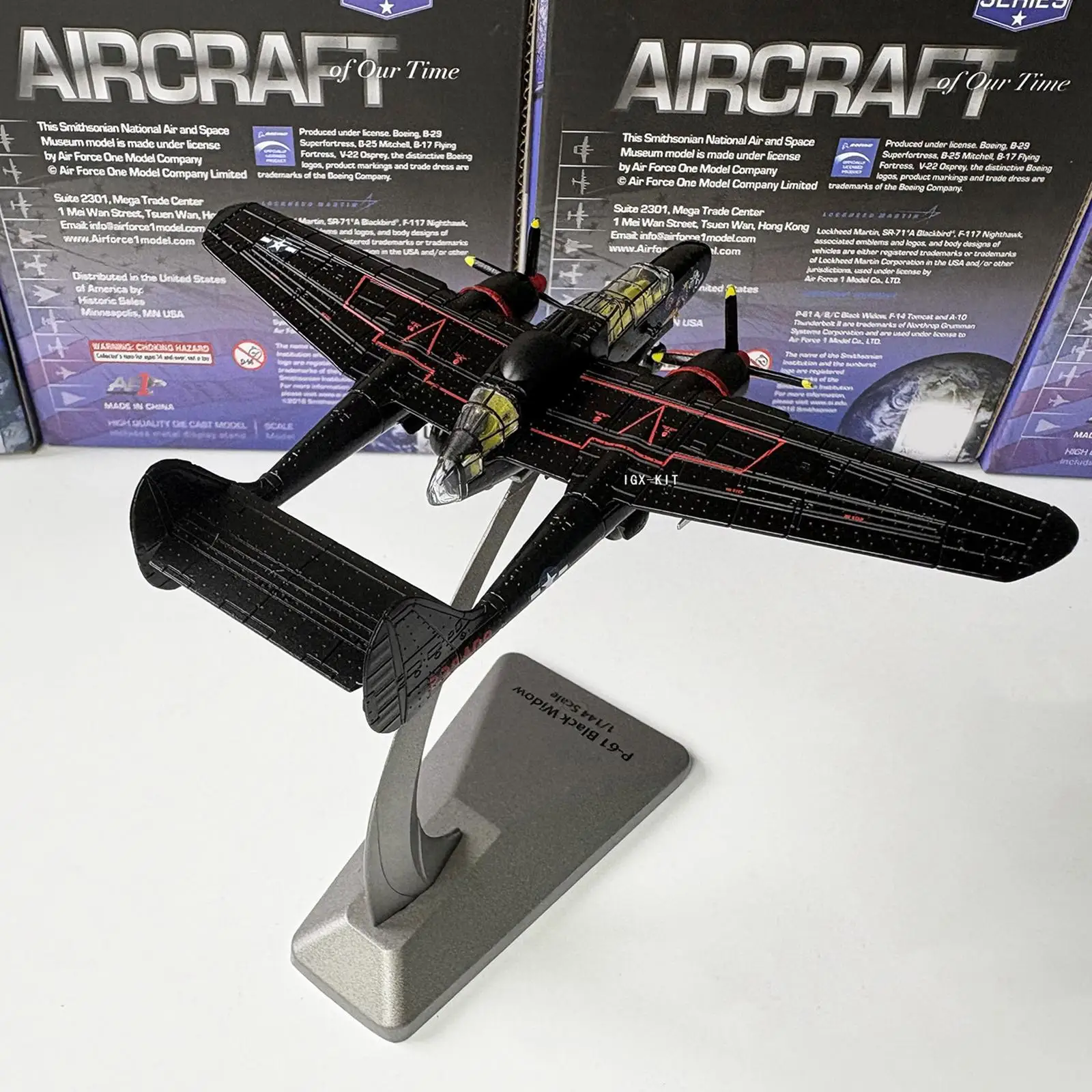 

1/144 P-61B Fighter Model Collector Gift Ornament for Shelf Cabinet Bedroom