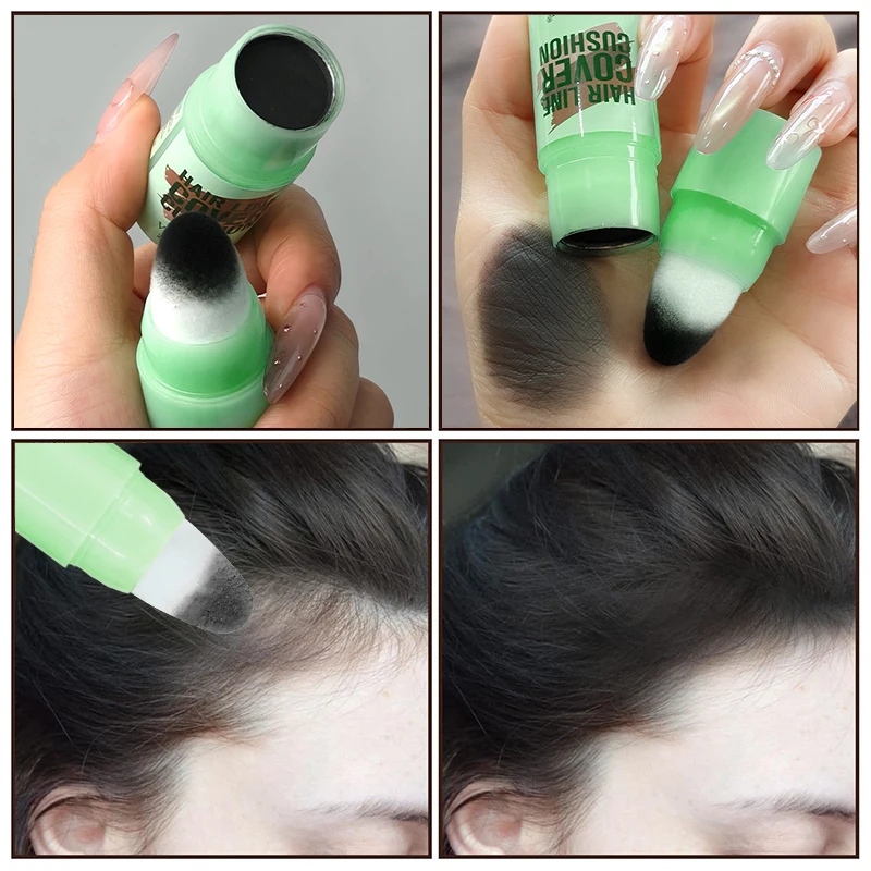 Hairline Cover Cushion Stick, Root Touch‑Up Stick, Multi‑Colors For Cover Sparse Hairline & Hair Parting, Portable Hair Shadow